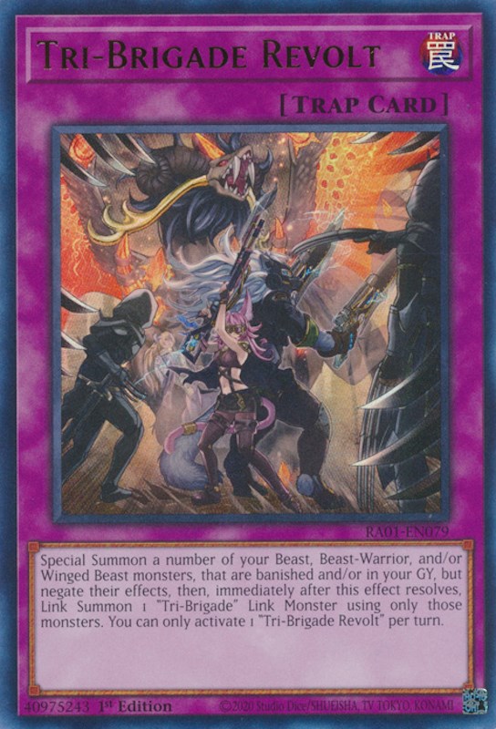 Tri-Brigade Revolt [RA01-EN079] Ultra Rare | Rock City Comics