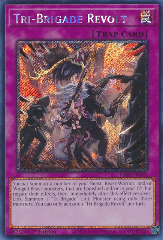 Tri-Brigade Revolt [RA01-EN079] Platinum Secret Rare | Rock City Comics