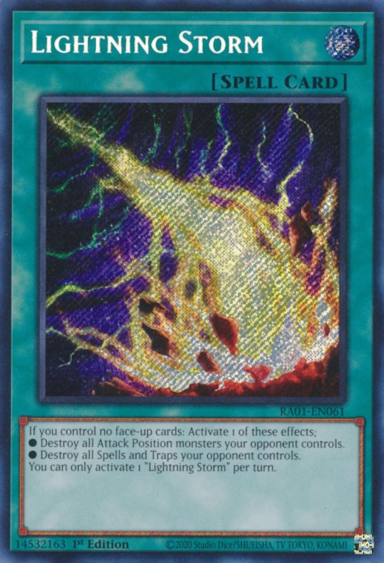 Lightning Storm [RA01-EN061] Secret Rare | Rock City Comics