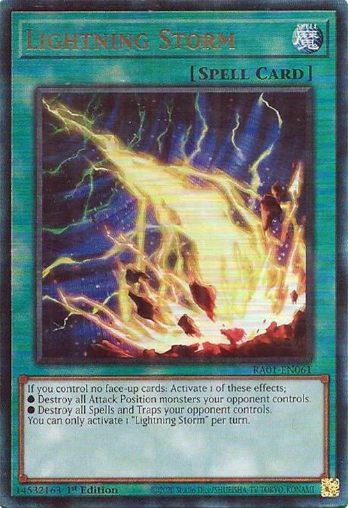 Lightning Storm [RA01-EN061] Prismatic Ultimate Rare | Rock City Comics