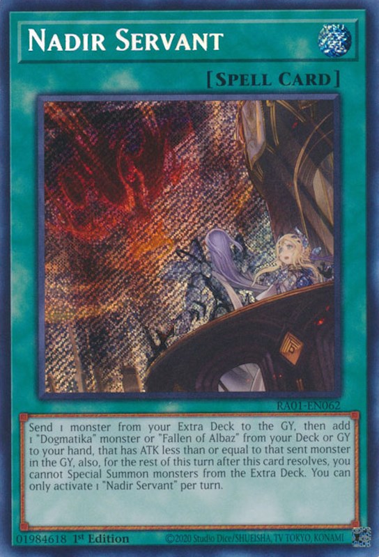 Nadir Servant [RA01-EN062] Secret Rare | Rock City Comics