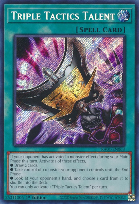 Triple Tactics Talent [RA01-EN063] Secret Rare | Rock City Comics