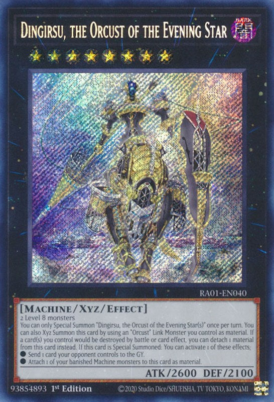 Dingirsu, the Orcust of the Evening Star [RA01-EN040] Secret Rare | Rock City Comics