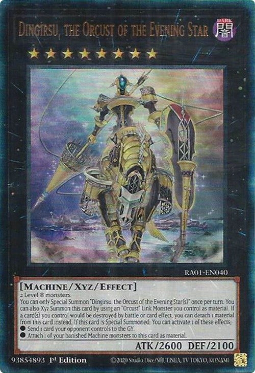 Dingirsu, the Orcust of the Evening Star [RA01-EN040] Prismatic Ultimate Rare | Rock City Comics