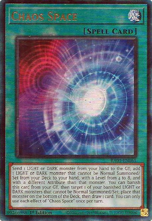 Chaos Space [RA01-EN065] Prismatic Ultimate Rare | Rock City Comics