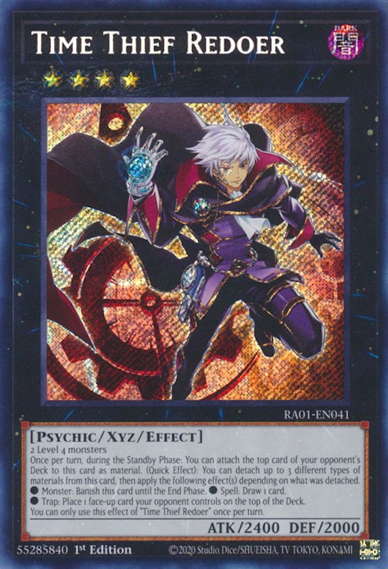 Time Thief Redoer [RA01-EN041] Secret Rare | Rock City Comics