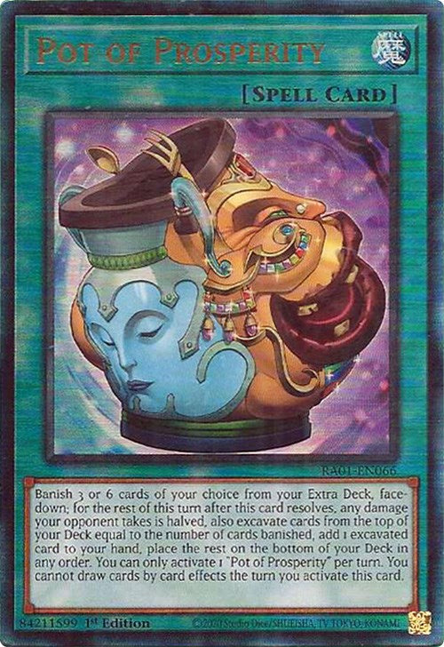 Pot of Prosperity [RA01-EN066] Prismatic Ultimate Rare | Rock City Comics