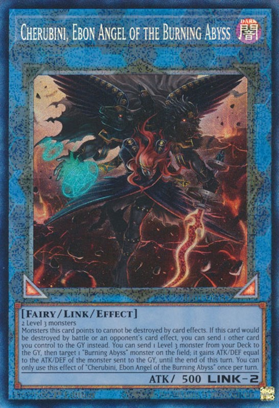 Cherubini, Ebon Angel of the Burning Abyss [RA01-EN042] Prismatic Collector's Rare | Rock City Comics