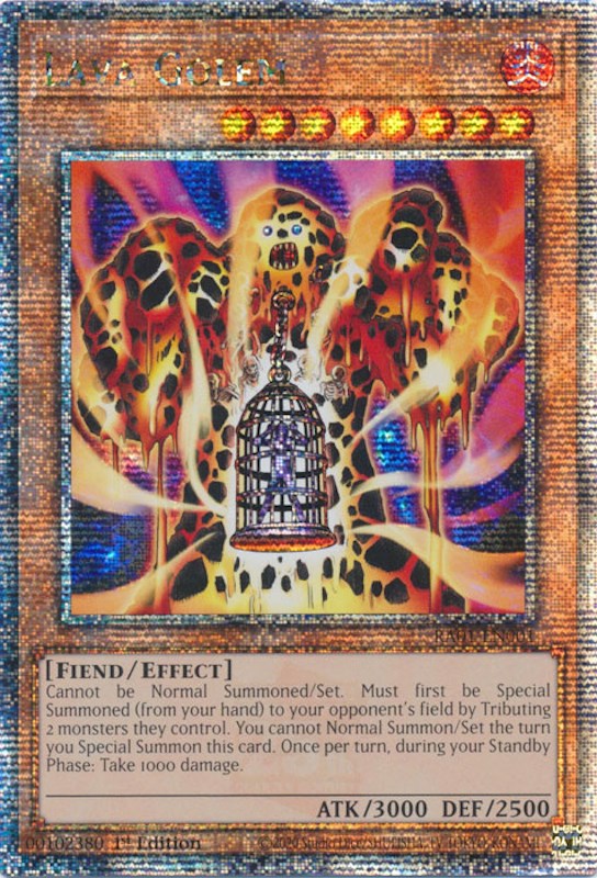 Lava Golem [RA01-EN001] Quarter Century Secret Rare | Rock City Comics