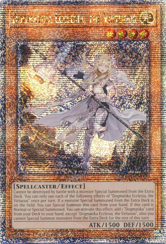 Dogmatika Ecclesia, the Virtuous [RA01-EN020] Quarter Century Secret Rare | Rock City Comics