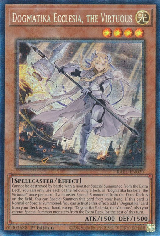 Dogmatika Ecclesia, the Virtuous [RA01-EN020] Prismatic Collector's Rare | Rock City Comics