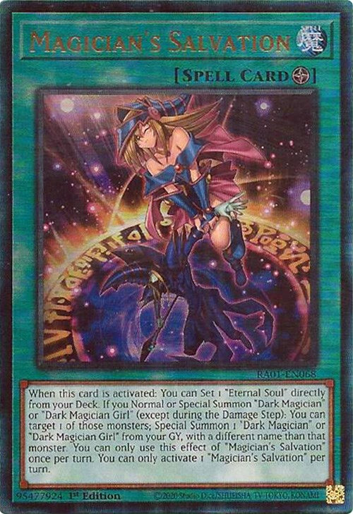 Magician's Salvation [RA01-EN068] Prismatic Ultimate Rare | Rock City Comics