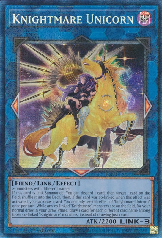 Knightmare Unicorn (Alternate Art) [RA01-EN043] Prismatic Collector's Rare | Rock City Comics