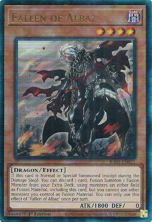 Fallen of Albaz [RA01-EN021] Prismatic Ultimate Rare | Rock City Comics