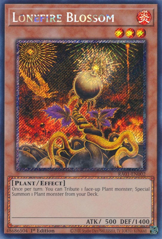 Lonefire Blossom [RA01-EN002] Prismatic Secret Rare | Rock City Comics