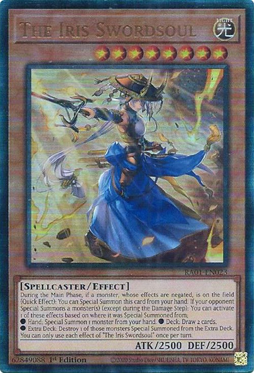 The Iris Swordsoul [RA01-EN023] Prismatic Ultimate Rare | Rock City Comics