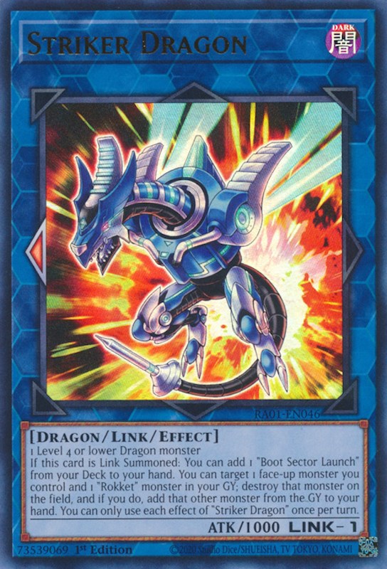 Striker Dragon [RA01-EN046] Ultra Rare | Rock City Comics