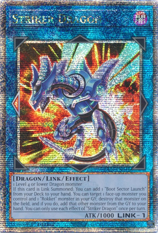 Striker Dragon [RA01-EN046] Quarter Century Secret Rare | Rock City Comics