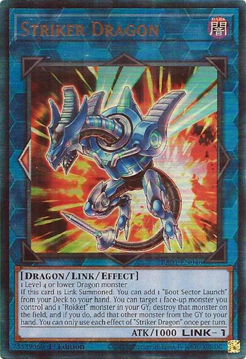 Striker Dragon [RA01-EN046] Prismatic Ultimate Rare | Rock City Comics