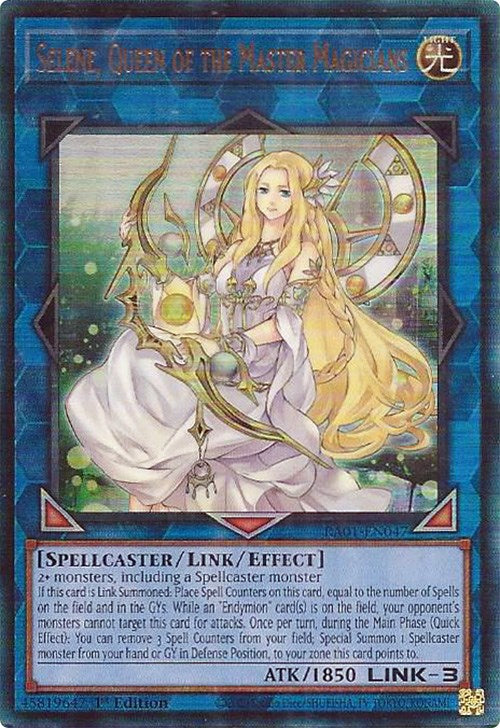 Selene, Queen of the Master Magicians [RA01-EN047] Prismatic Ultimate Rare | Rock City Comics