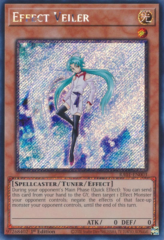 Effect Veiler [RA01-EN003] Platinum Secret Rare | Rock City Comics