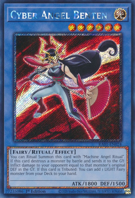 Cyber Angel Benten [RA01-EN024] Platinum Secret Rare | Rock City Comics