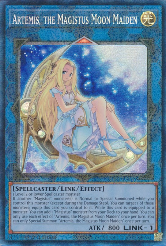 Artemis, the Magistus Moon Maiden [RA01-EN049] Prismatic Collector's Rare | Rock City Comics