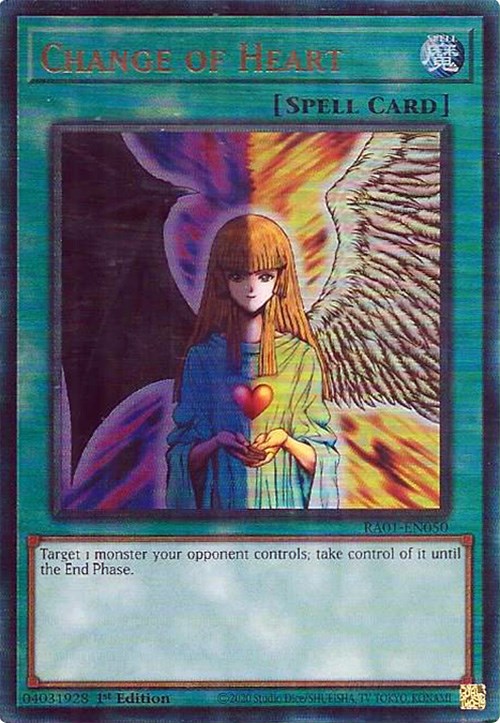 Change of Heart [RA01-EN050] Prismatic Ultimate Rare | Rock City Comics