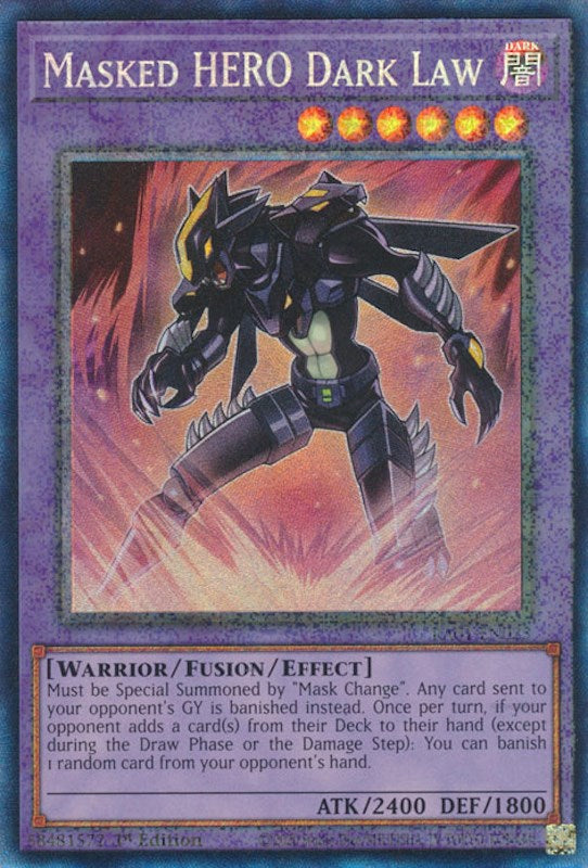 Masked HERO Dark Law [RA01-EN025] Prismatic Collector's Rare | Rock City Comics