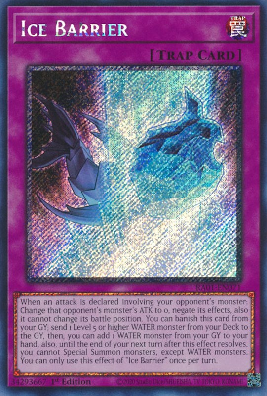 Ice Barrier [RA01-EN071] Platinum Secret Rare | Rock City Comics