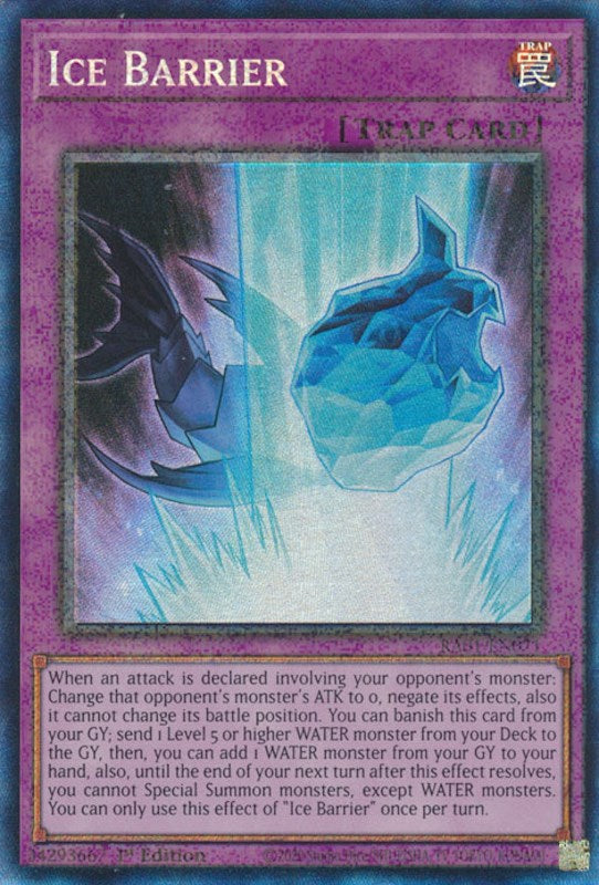 Ice Barrier [RA01-EN071] Prismatic Collector's Rare | Rock City Comics