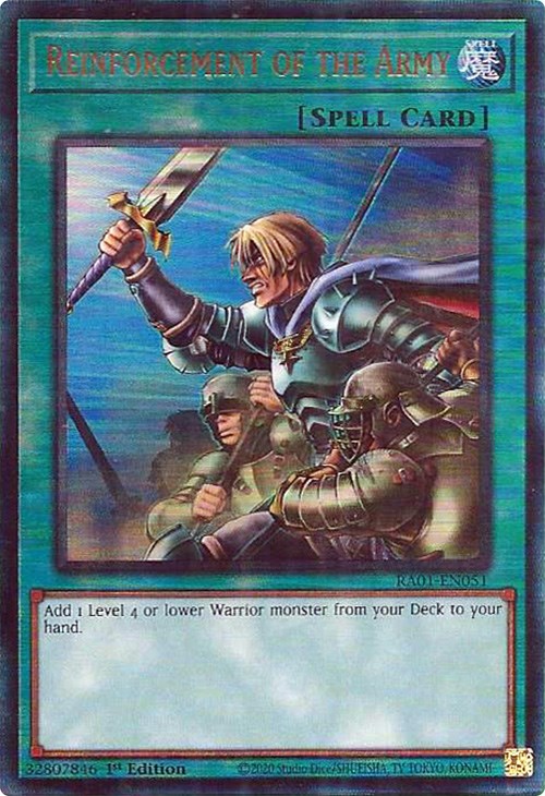 Reinforcement of the Army [RA01-EN051] Prismatic Ultimate Rare | Rock City Comics