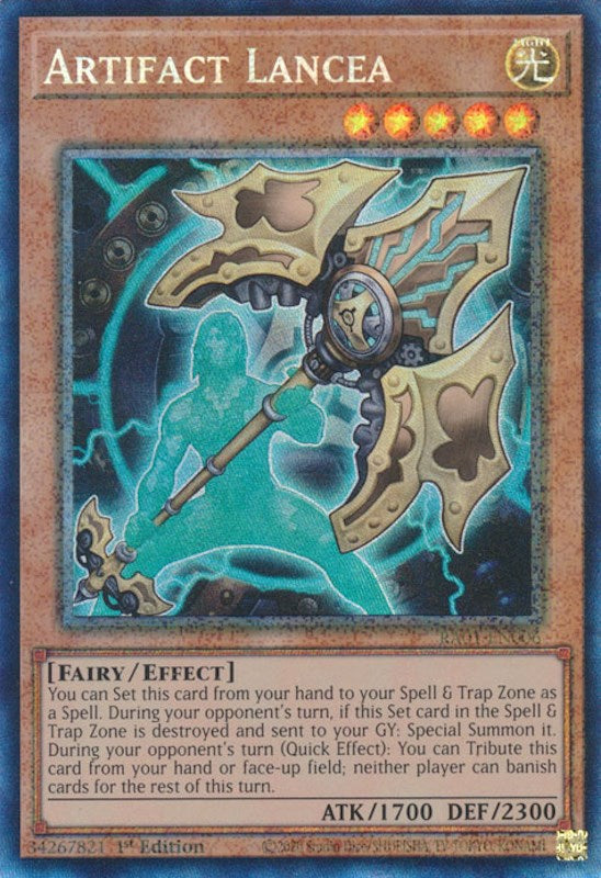 Artifact Lancea [RA01-EN006] Prismatic Collector's Rare | Rock City Comics