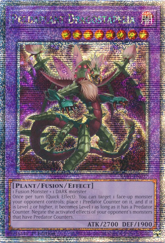 Predaplant Dragostapelia [RA01-EN027] Quarter Century Secret Rare | Rock City Comics