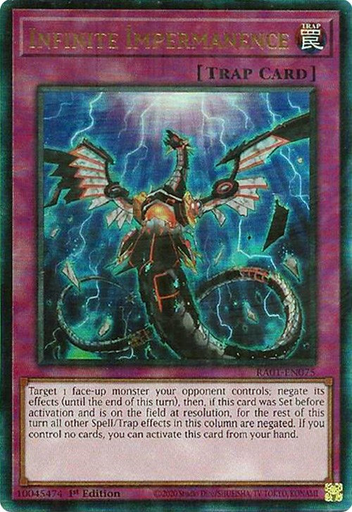 Infinite Impermanence [RA01-EN075] Prismatic Ultimate Rare | Rock City Comics