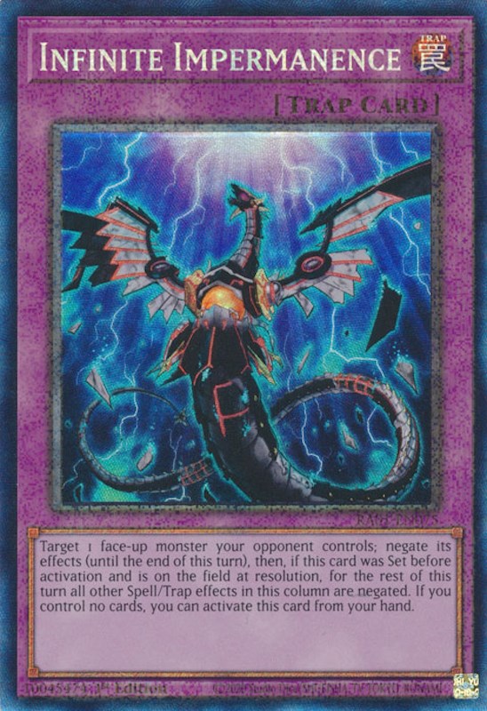 Infinite Impermanence [RA01-EN075] Prismatic Collector's Rare | Rock City Comics