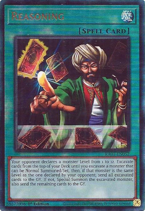 Reasoning [RA01-EN052] Prismatic Ultimate Rare | Rock City Comics