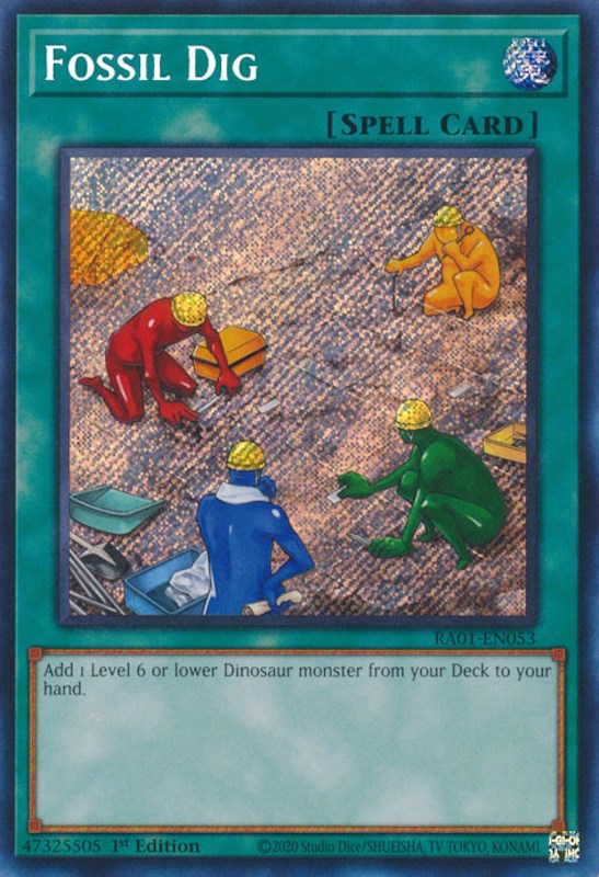 Fossil Dig [RA01-EN053] Secret Rare | Rock City Comics