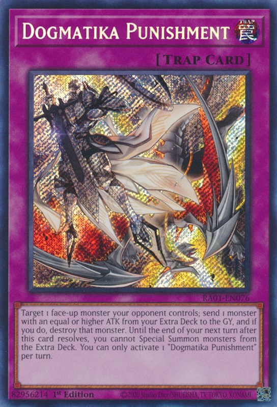 Dogmatika Punishment [RA01-EN076] Secret Rare | Rock City Comics