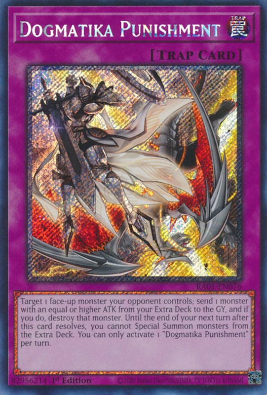 Dogmatika Punishment [RA01-EN076] Platinum Secret Rare | Rock City Comics