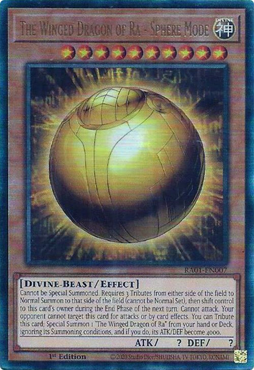 The Winged Dragon of Ra - Sphere Mode [RA01-EN007] Prismatic Ultimate Rare | Rock City Comics