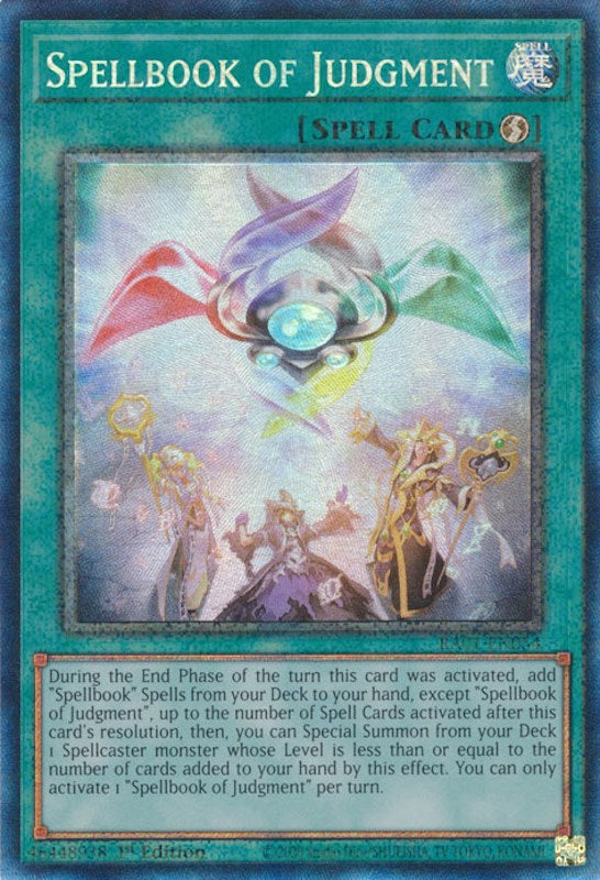 Spellbook of Judgment [RA01-EN054] Prismatic Collector's Rare | Rock City Comics