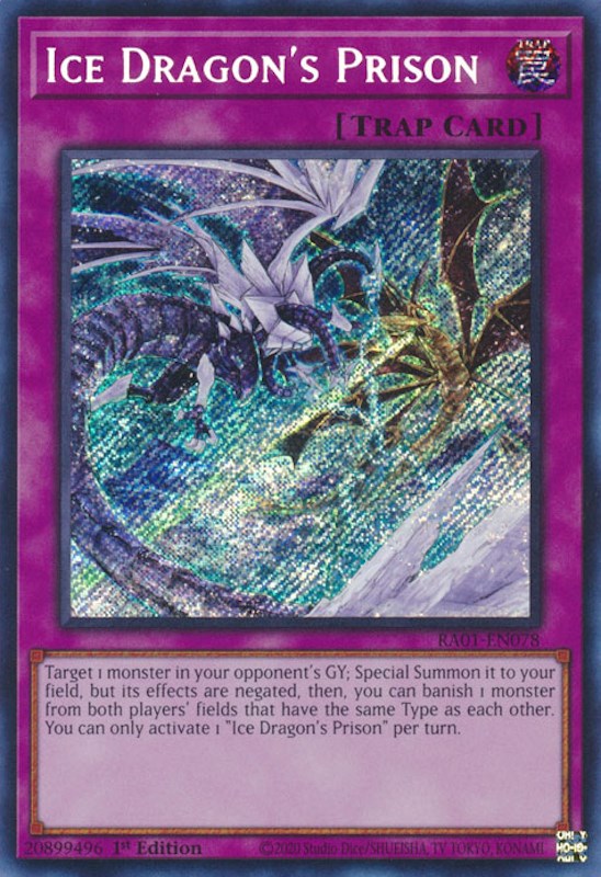 Ice Dragon's Prison [RA01-EN078] Secret Rare | Rock City Comics