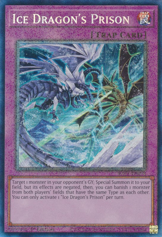 Ice Dragon's Prison [RA01-EN078] Prismatic Collector's Rare | Rock City Comics