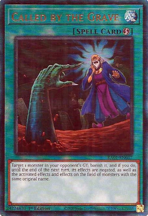 Called by the Grave [RA01-EN057] Prismatic Ultimate Rare | Rock City Comics