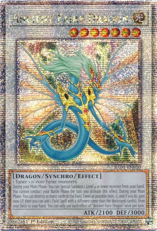 Ancient Fairy Dragon [RA01-EN030] Quarter Century Secret Rare | Rock City Comics