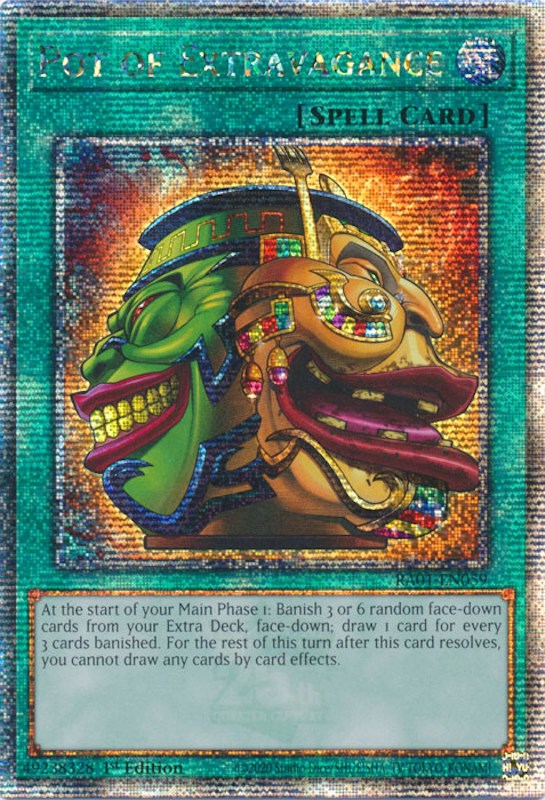 Pot of Extravagance [RA01-EN059] Quarter Century Secret Rare | Rock City Comics