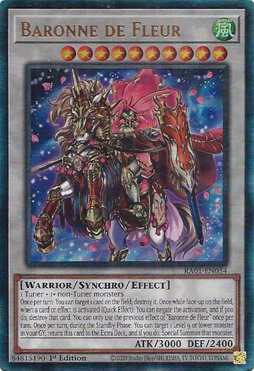 Baronne de Fleur [RA01-EN034] Prismatic Ultimate Rare | Rock City Comics