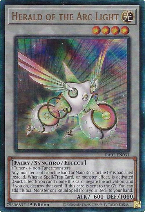 Herald of the Arc Light [RA01-EN031] Prismatic Ultimate Rare | Rock City Comics