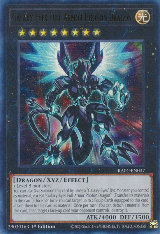 Galaxy-Eyes Full Armor Photon Dragon [RA01-EN037] Ultra Rare | Rock City Comics